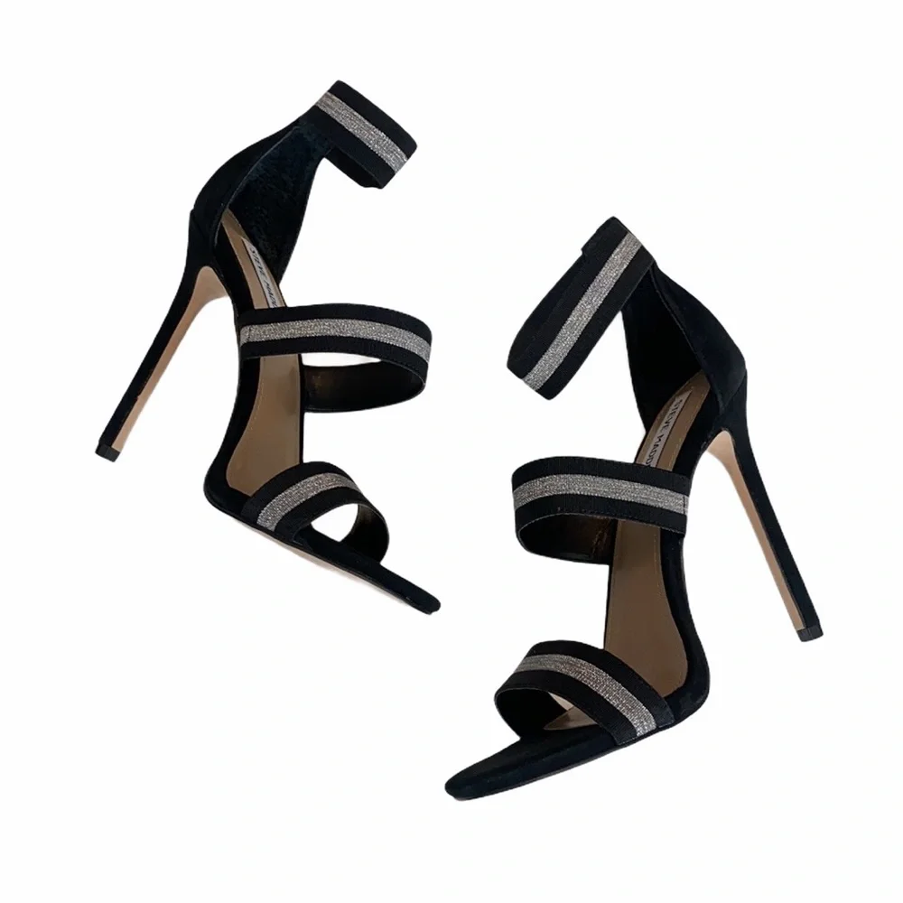 Steve Madden Carina Fabric Peep Toe Sandals Size 10